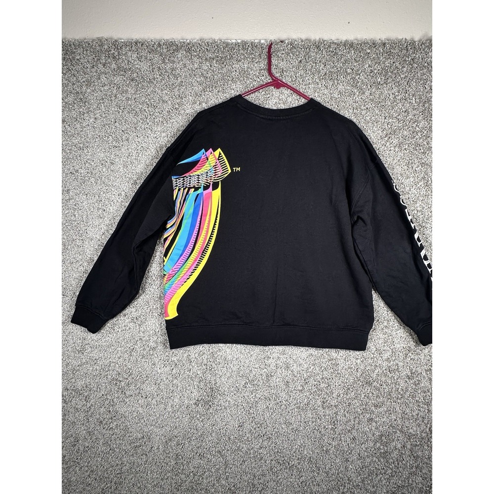 Arth Guinness x Aches Black Graphic Crewneck Sweatshirt Long Sleeve Size S - Picture 3 of 7
